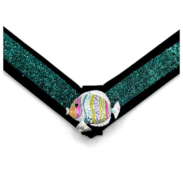 Teal Glitter Strap